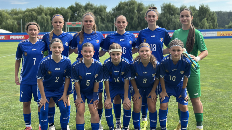 Fotbal feminin WU17. Moldova, învinsă de România