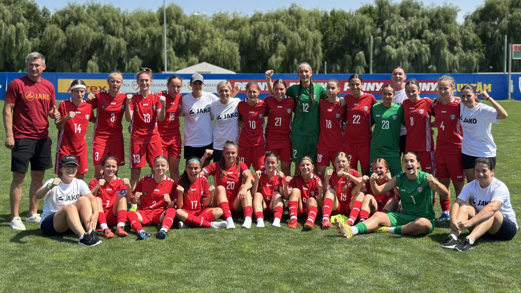 Fotbal feminin WU17. Moldova, remiză în amicalul cu România