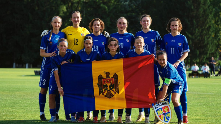 Fotbal feminin WU19. Moldova, învinsă de România