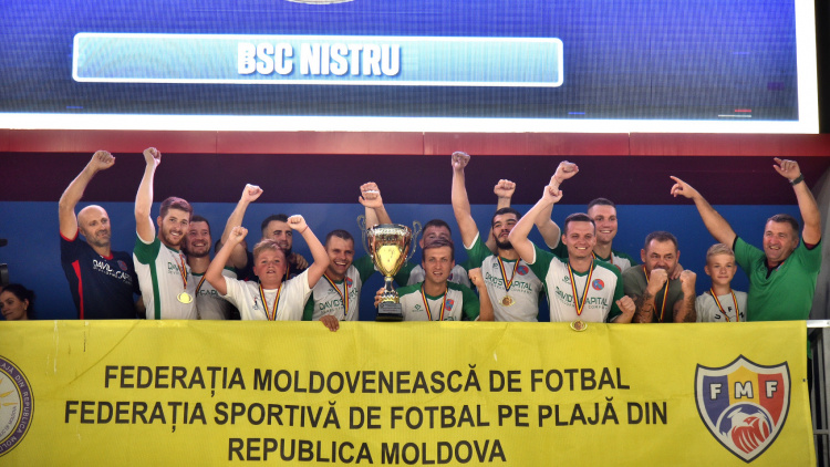 Fotbal pe plajă. BSC Nistru este noua deținătoare a Cupei Republicii Moldova, ediția 2024
