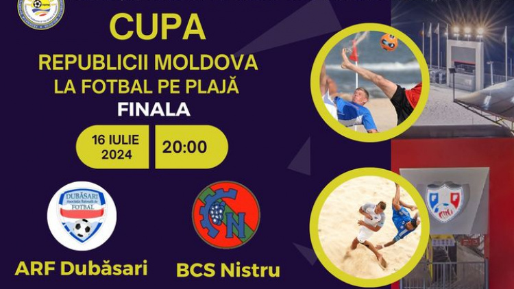 Fotbal pe plajă. Mâine, 16 iulie, va avea loc finala Cupei Republicii Moldova 2024