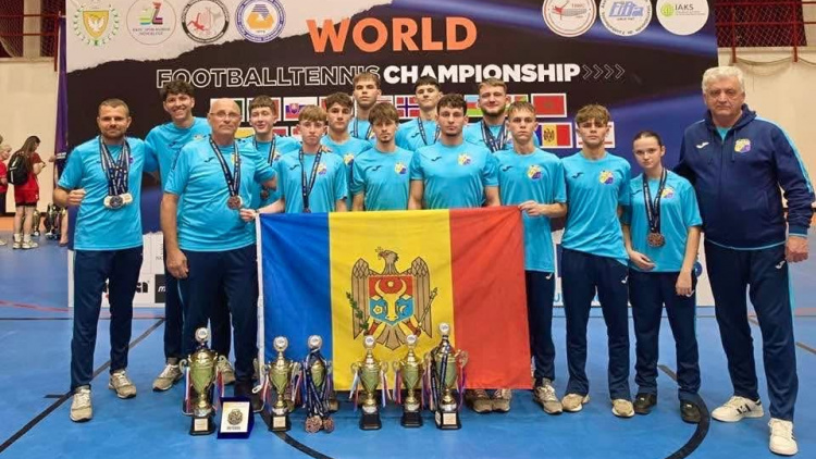 Fotbal-tenis. Moldova, 6 medalii și locul 4 pe echipe la Campionatul Mondial din Cipru