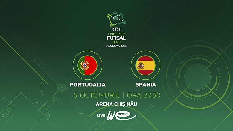 Futsal EURO U19 în Moldova. Finala are loc astăzi la Arena Chișinău!