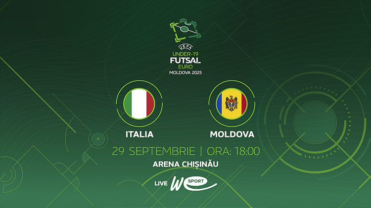 Futsal EURO U19. Italia - Moldova. Avancronică