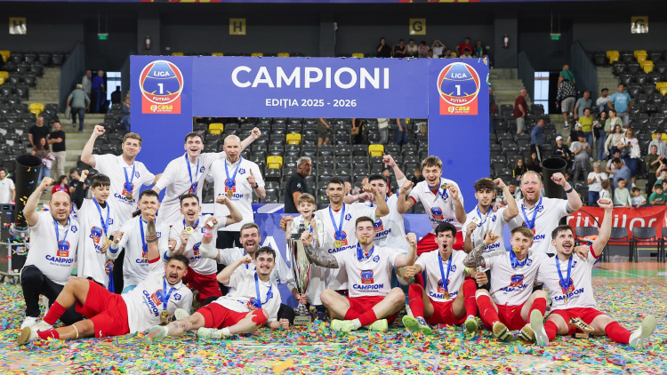 Futsal. Iulian Cojocaru, campion al României cu United Galați (video)