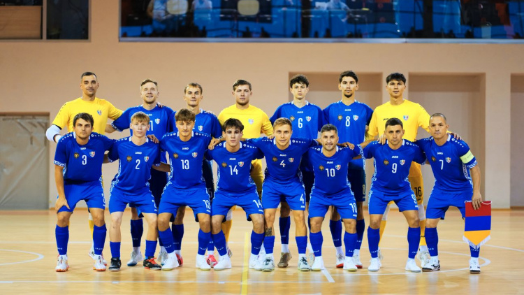 Futsal. Moldova - Armenia 3-3