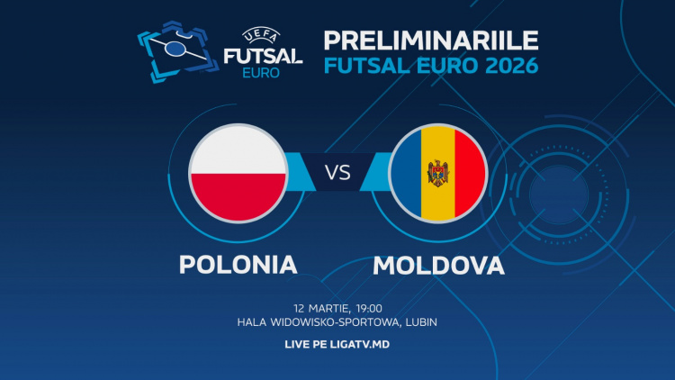 Futsal. Polonia - Moldova. Avancronică
