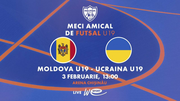 LIVE. Futsal U19. Moldova - Ucraina