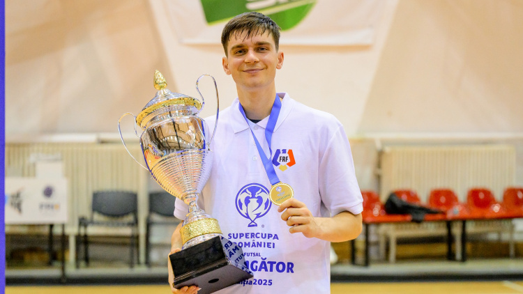 Iulian Cojocaru a cucerit Supercupa României la futsal cu United Galați
