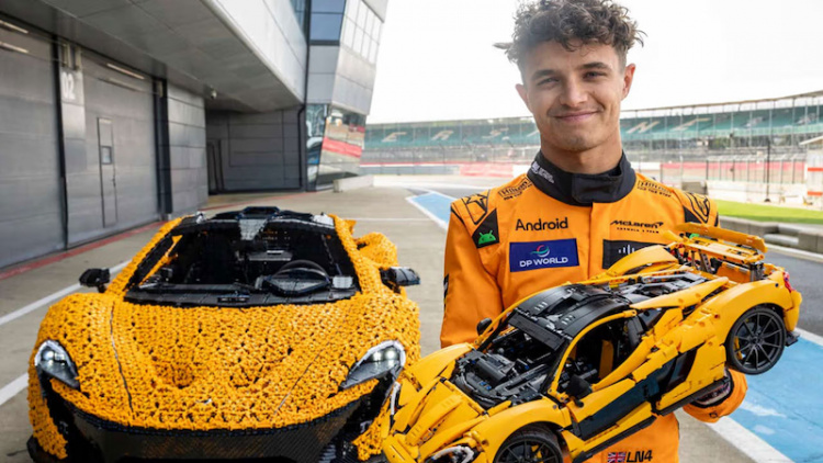 Lando Norris a condus un McLaren construit din  Lego