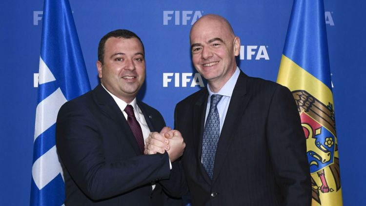 LEONID OLEINICENCO S-A ÎNTÂLNIT CU PREȘEDINTELE FIFA, GIANNI INFANTINO