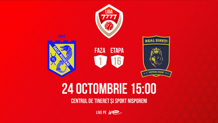 Liga 7777. Dacia Buiucani – Real Sireți. Avancronică