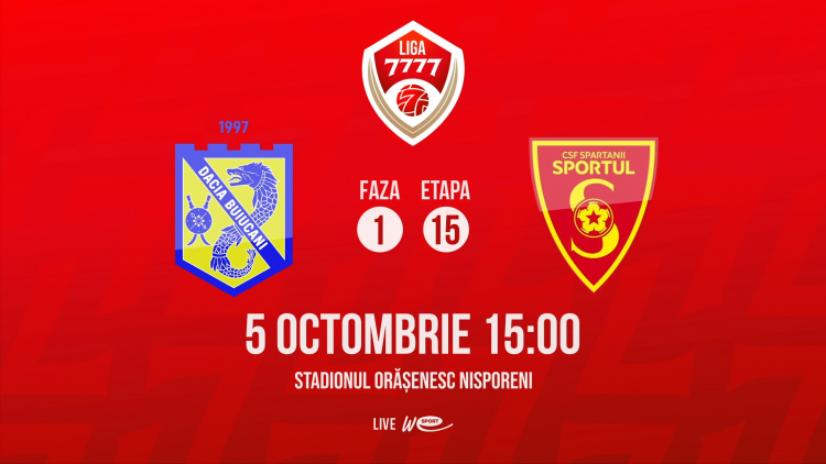 Liga 7777. Dacia Buiucani - CSF Spartanii Sportul. Avancronică