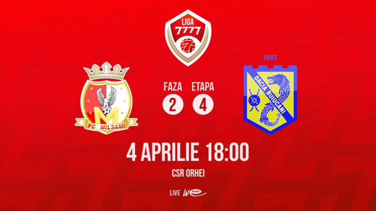 Liga 7777. FC Milsami - Dacia Buiucani. Avancronică