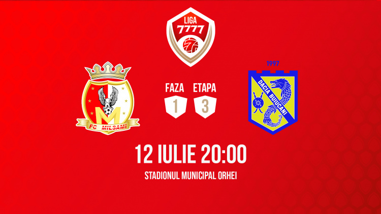 Liga 7777. FC Milsami - Dacia Buiucani. Avancronică