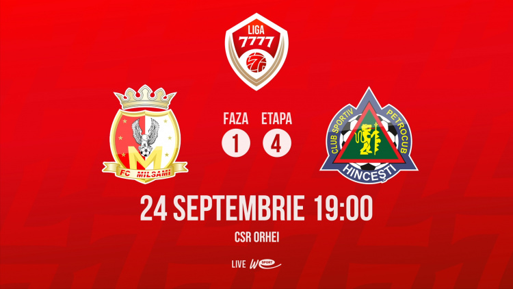 Liga 7777. FC Milsami - FC Petrocub. Avancronică