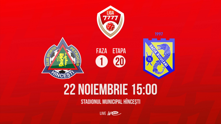 Liga 7777. FC Petrocub - Dacia Buiucani. Avancronică