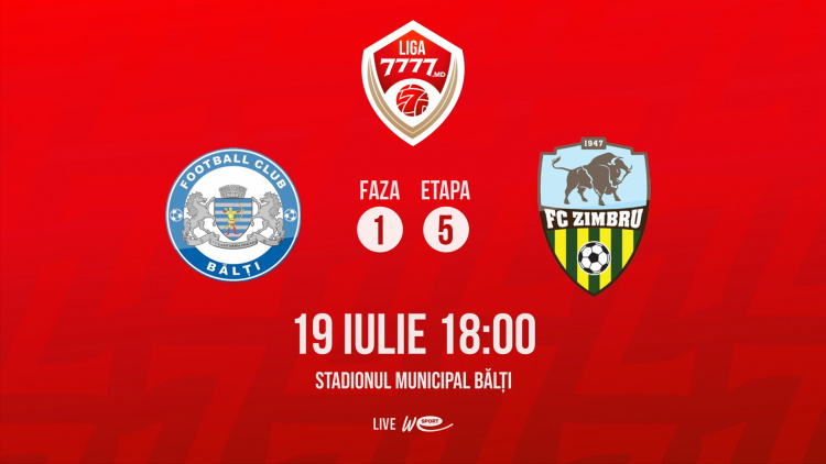 LIVE. Liga 7777.md. CSF Bălți - Zimbru
