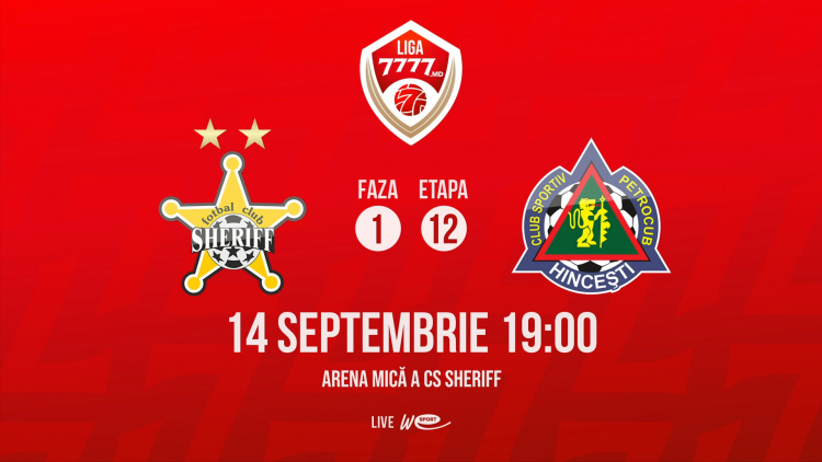 Liga 7777.md. FC Sheriff - FC Petrocub. Avancronică