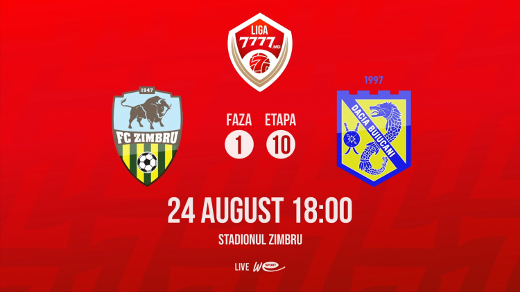 Liga 7777.md. FC Zimbru - Dacia Buiucani. Avancronică