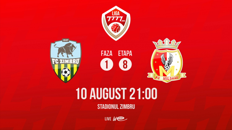 Liga 7777.md. FC Zimbru - FC Milsami. Avancronică
