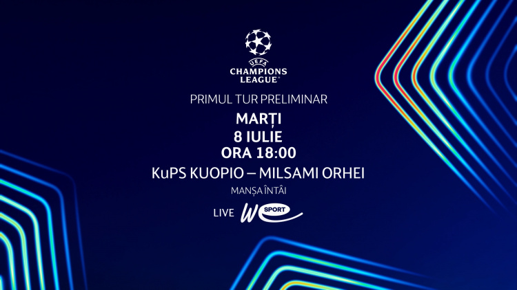 Liga Campionilor 2025/26. FC KuPS Kuopio (Finlanda) - FC Milsami Orhei. Avancronică