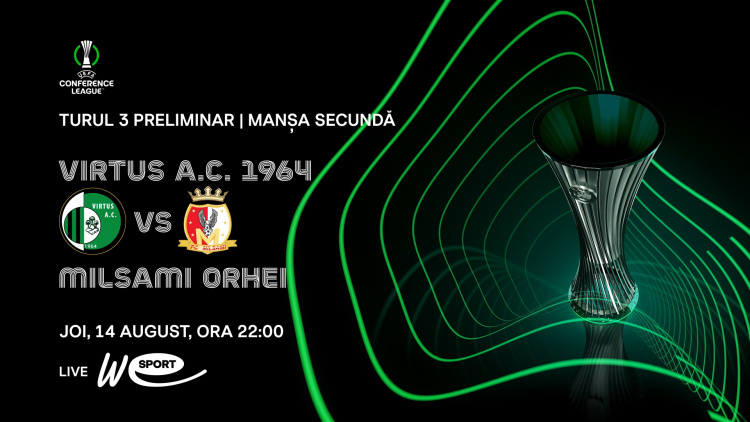 LIVE. Liga Conferinței 2025/26. AC Virtus - FC Milsami
