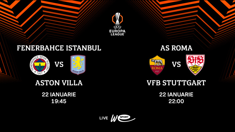 Europa League, în direct la WE SPORT TV
