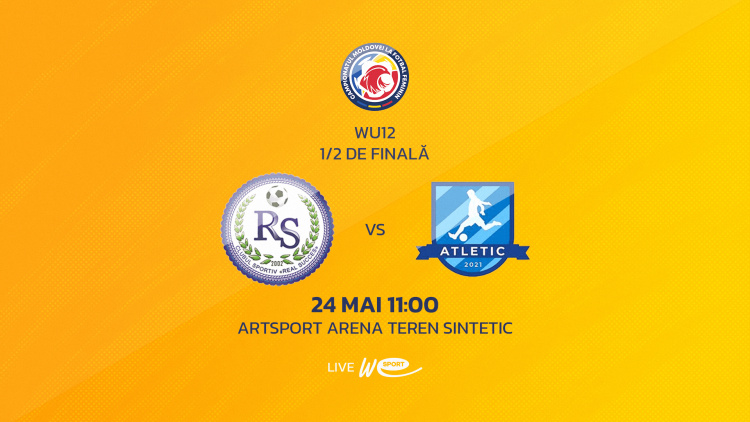 LIVE 11:00. Liga Națională feminină WU12. Semifinală. Real Succes-ȘS-11 - Atletic-ȘS Slobozia-ȘS Dnestrovsk