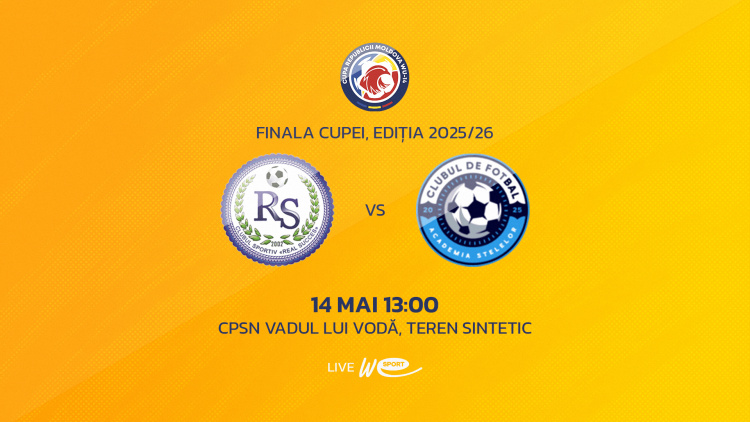 LIVE 13:00. Finala Cupei Moldovei la fotbal feminin WU14. Real Succes-ȘS-11 - CF Academia Stelelor