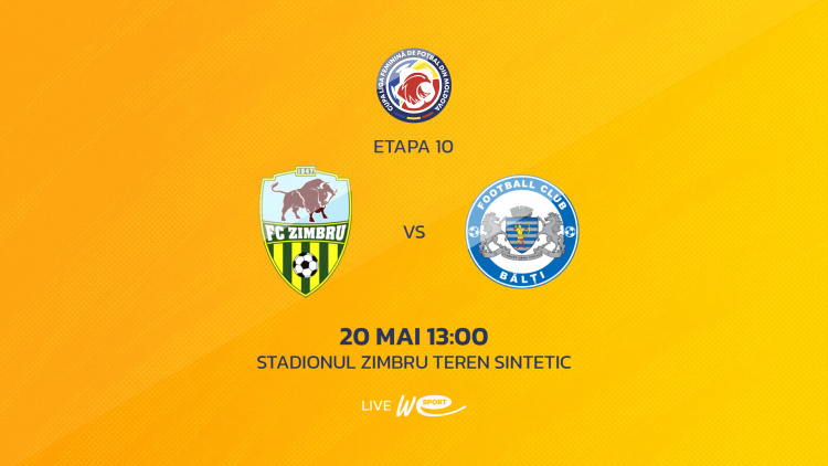 LIVE 13:00. Fotbal feminin. Cupa LFFM. Zimbru - CSF Bălți