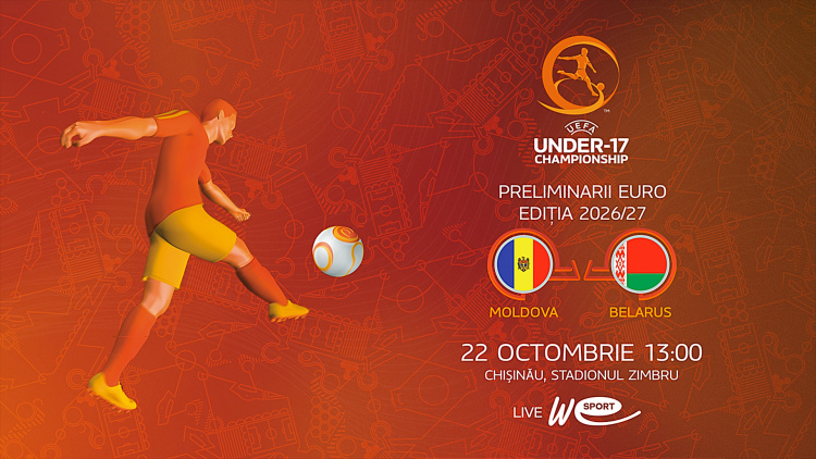 LIVE 13:00. U17. Moldova - Belarus
