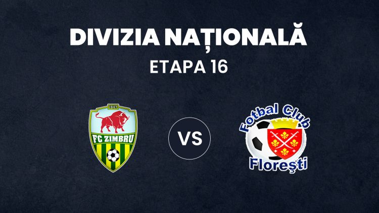 LIVE 14:00. Zimbru – FC Florești
