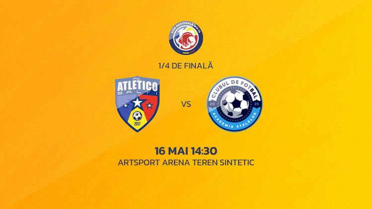 LIVE 14:30. Liga Națională feminină WU14. Sferturi de finală. Atletico - Academia Stelelor