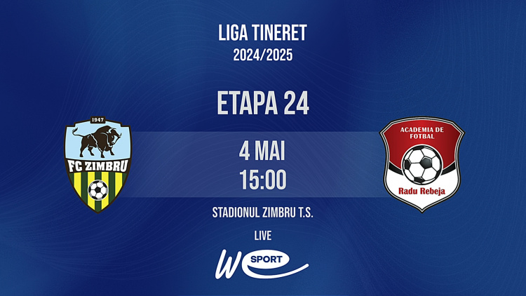 LIVE 15:00. Liga Tineret. FC Zimbru - Academia de Fotbal Radu Rebeja-LIMPS