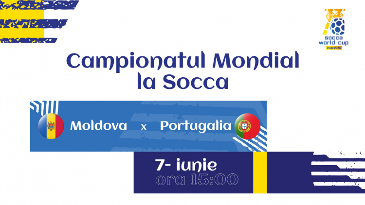 LIVE 15:00. Socca. Campionatul Mondial. Moldova vs Portugalia