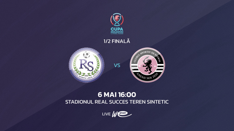 LIVE 16:00. Cupa Moldovei la fotbal feminin. Semifinală. Manșa a doua. Real Succes-ȘS 11 - Agarista-CSF Anenii Noi 2020