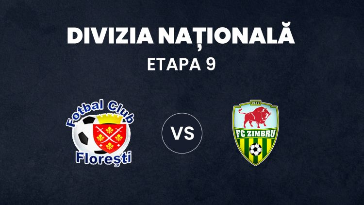 LIVE 17:00. FC Florești - Zimbru