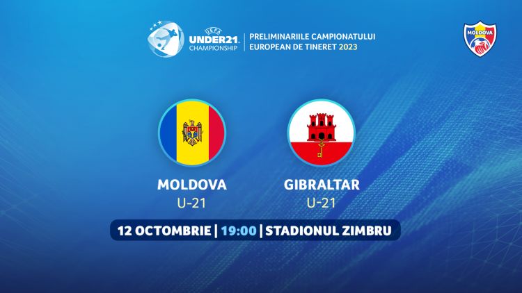 LIVE 19:00. Moldova U21 – Gibraltar U21