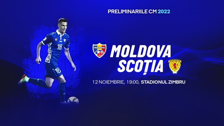 LIVE 19:00. Moldova – Scoția 