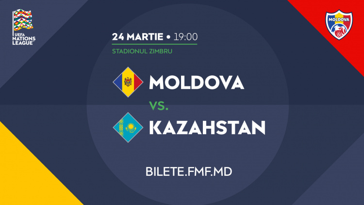 LIVE 19:00. Moldova - Kazahstan