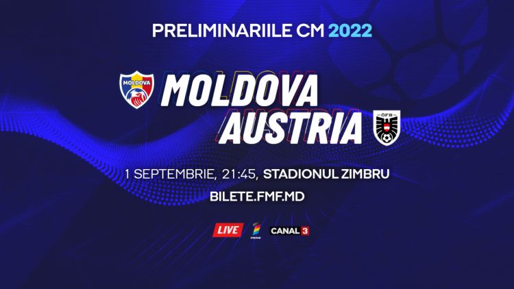 LIVE 21:45. Moldova – Austria