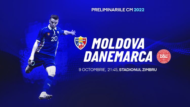 LIVE 21:45. Moldova - Danemarca