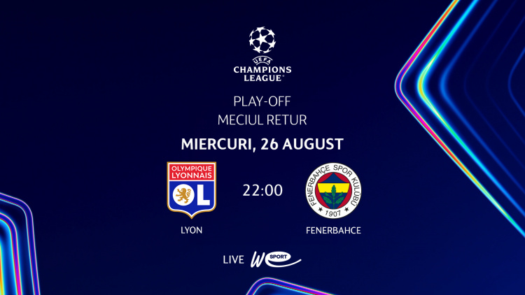 LIVE 22:00. Liga Campionilor. Lyon - Fenerbahce în direct la WE SPORT TV