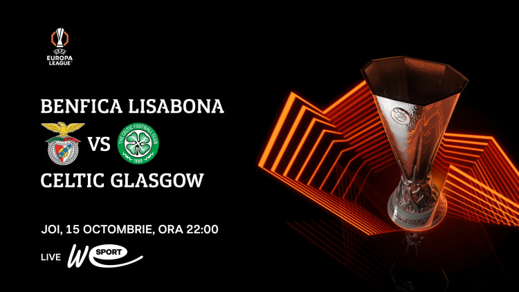 LIVE 22:00. Liga Europa. Benfica - Celtic în direct la WE SPORT TV