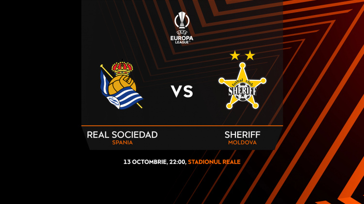 LIVE 22:00. Real Sociedad - Sheriff 