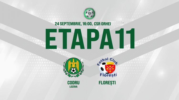 Live. Codru - FC Florești. Avancronică