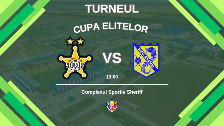 LIVE. Cupa Elitelor 2025. FC Sheriff - Dacia Buiucani