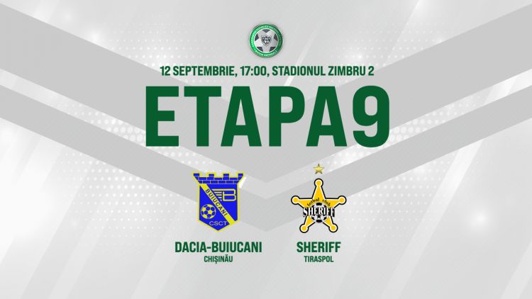 LIVE. Dacia-Buiucani – Sheriff Tiraspol. Avancronică