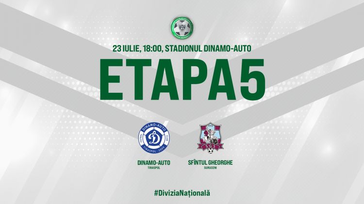 Live. Dinamo Auto Tiraspol - Sfîntul Gheorghe Suruceni. Avancronică
